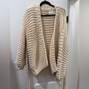 Anthropology chunky knit cardigan